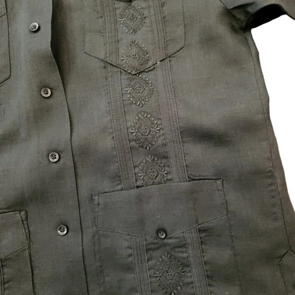 Black Guayabera Succeso UOMO By Phita - Picture 4 of 4